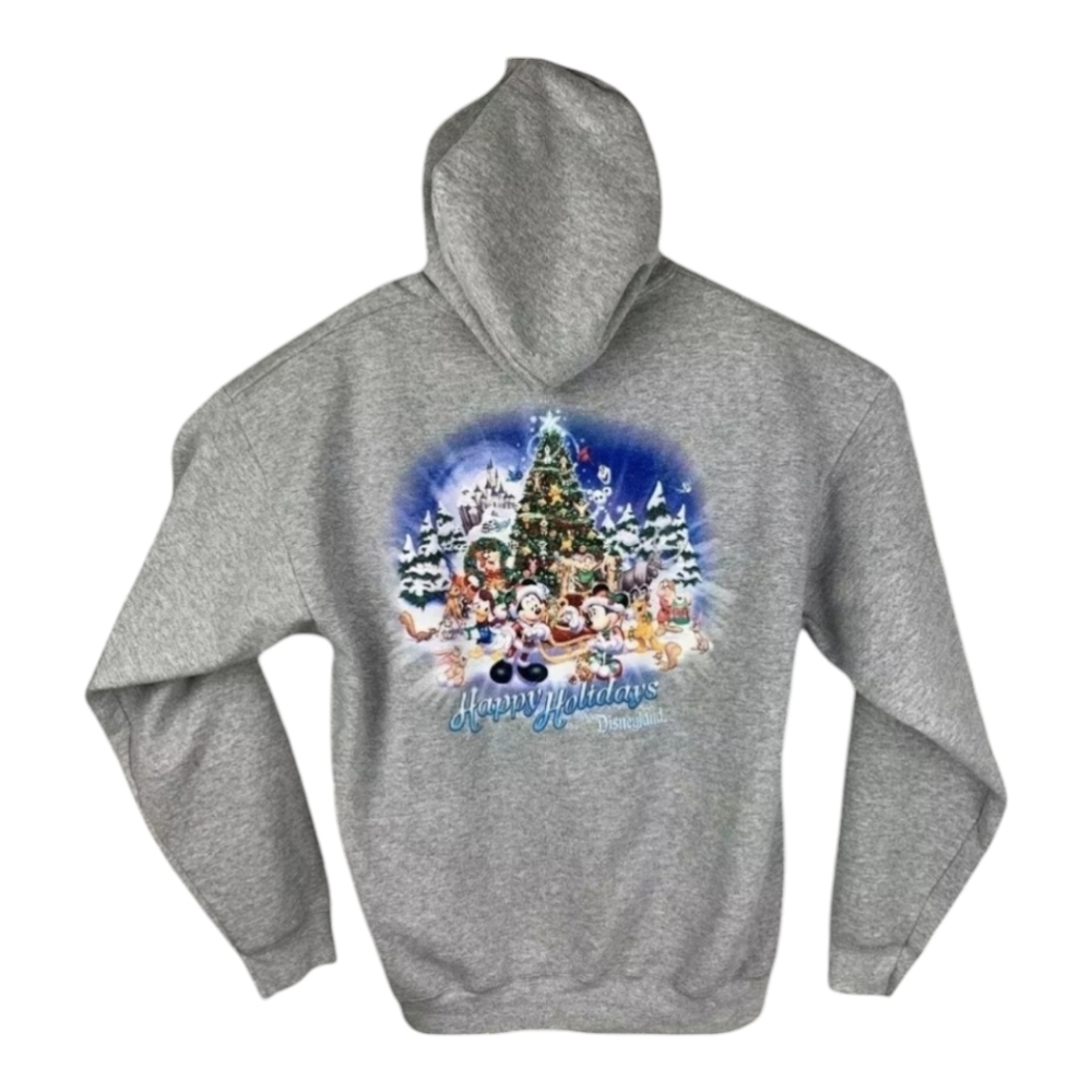 Disney World 2016‎ Holiday Gray Zip-up Hooded Jacket, Unisex Adult - Picture 5 of 14